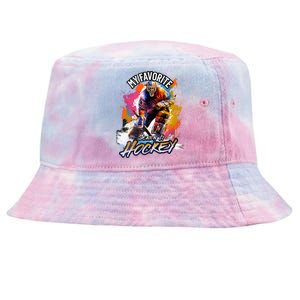 My Favorite Season Is Hockey Hockey Is My Favorite Season Gift Tie-Dyed Bucket Hat