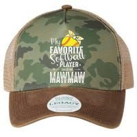 My Favorite Softball Player Calls Me Mawmaw Legacy Tie Dye Trucker Hat