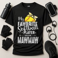 My Favorite Softball Player Calls Me Mawmaw Performance Shirt