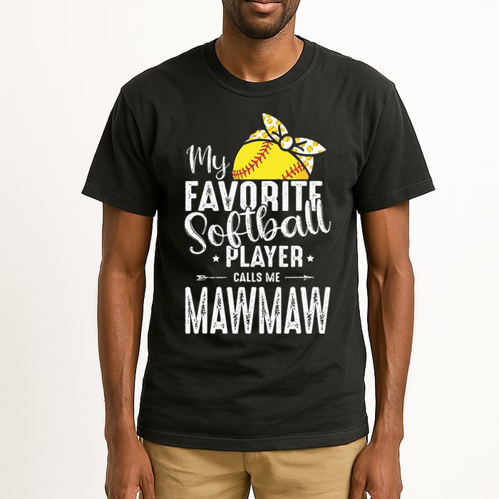 My Favorite Softball Player Calls Me Mawmaw Tall T-Shirt