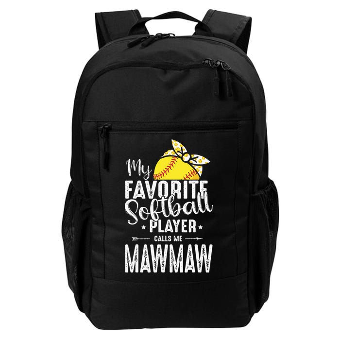 My Favorite Softball Player Calls Me Mawmaw Backpack