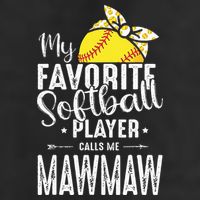 My Favorite Softball Player Calls Me Mawmaw 11oz C Handle Ceramic Mug