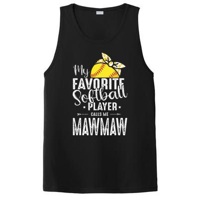 My Favorite Softball Player Calls Me Mawmaw PosiCharge Competitor Tank