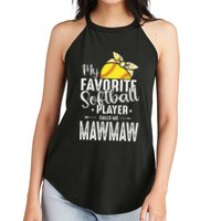 My Favorite Softball Player Calls Me Mawmaw Women's Perfect Tri Rocker Tank