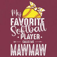 My Favorite Softball Player Calls Me Mawmaw 16oz Travel Tumbler