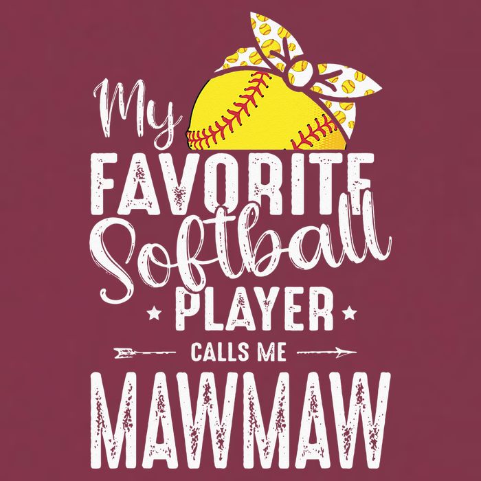 My Favorite Softball Player Calls Me Mawmaw 16oz Travel Tumbler