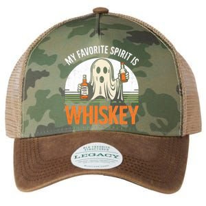 My Favorite Spirit Is Whiskey Funny Halloween Design Legacy Tie Dye Trucker Hat