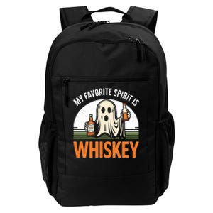 My Favorite Spirit Is Whiskey Funny Halloween Design Daily Commute Backpack