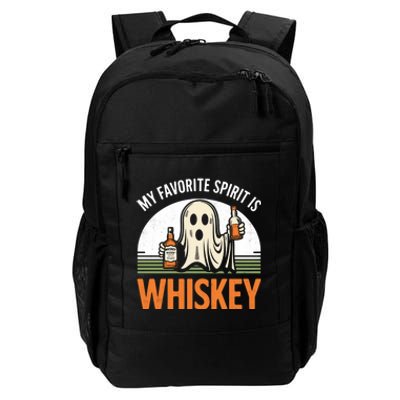 My Favorite Spirit Is Whiskey Funny Halloween Design Daily Commute Backpack