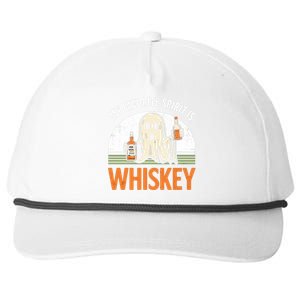 My Favorite Spirit Is Whiskey Funny Halloween Design Snapback Five-Panel Rope Hat