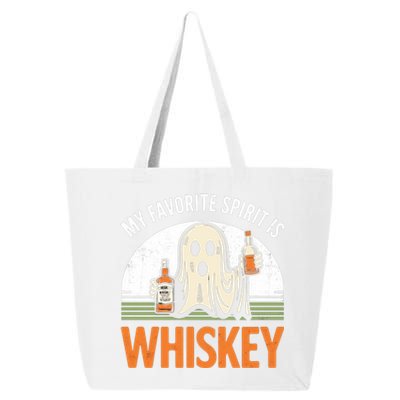 My Favorite Spirit Is Whiskey Funny Halloween Design 25L Jumbo Tote