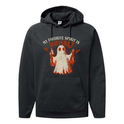 My Favorite Spirit Is Whiskey Performance Fleece Hoodie