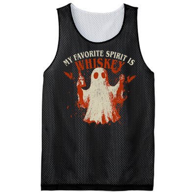 My Favorite Spirit Is Whiskey Mesh Reversible Basketball Jersey Tank