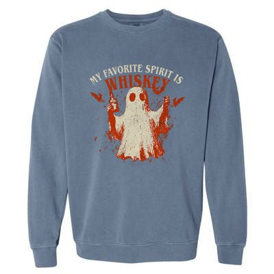 My Favorite Spirit Is Whiskey Garment-Dyed Sweatshirt