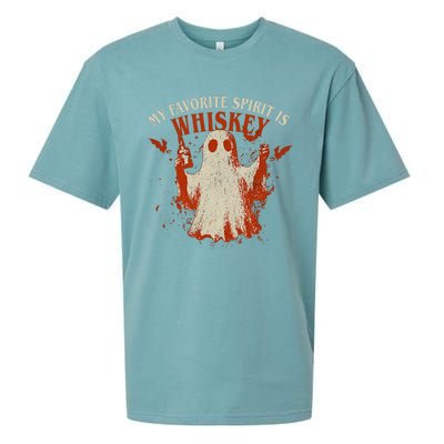 My Favorite Spirit Is Whiskey Sueded Cloud Jersey T-Shirt