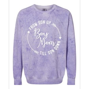  Mom From Son Up Till Son Down Fun Mommy Mother's Day Colorblast Crewneck Sweatshirt