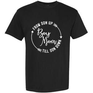  Mom From Son Up Till Son Down Fun Mommy Mother's Day Garment-Dyed Heavyweight T-Shirt