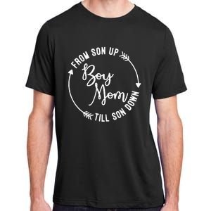  Mom From Son Up Till Son Down Fun Mommy Mother's Day Adult ChromaSoft Performance T-Shirt