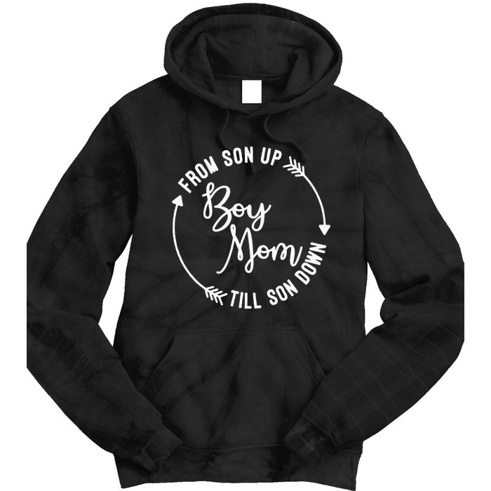  Mom From Son Up Till Son Down Fun Mommy Mother's Day Tie Dye Hoodie