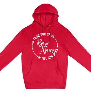  Mom From Son Up Till Son Down Fun Mommy Mother's Day Premium Pullover Hoodie