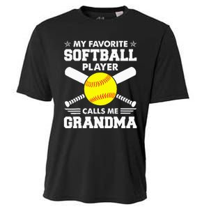 My Favorite Softball Player Calls Me Grandma Funny Cooling Performance Crew T-Shirt