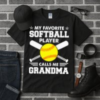 My Favorite Softball Player Calls Me Grandma Funny Tall T-Shirt