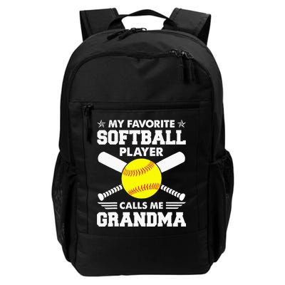 My Favorite Softball Player Calls Me Grandma Funny Backpack