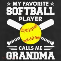 My Favorite Softball Player Calls Me Grandma Funny 25L Jumbo Tote