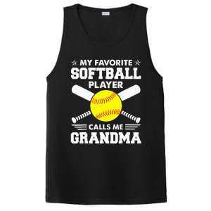 My Favorite Softball Player Calls Me Grandma Funny PosiCharge Competitor Tank