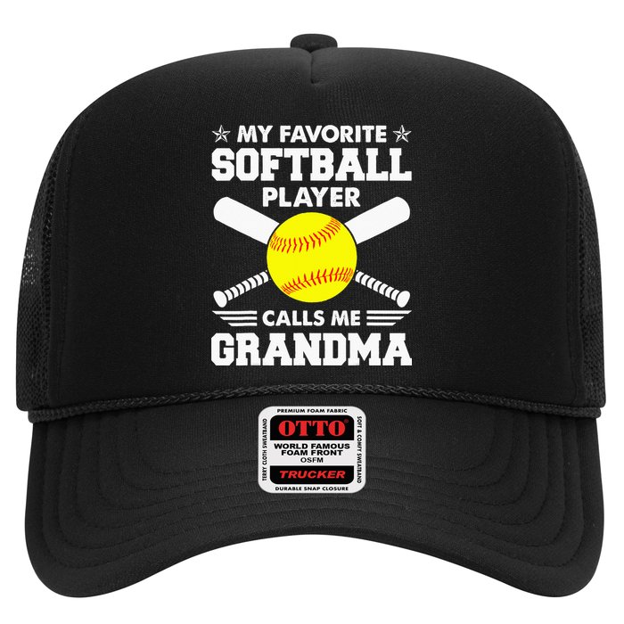My Favorite Softball Player Calls Me Grandma Funny Hat