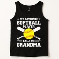 My Favorite Softball Player Calls Me Grandma Funny Tank Top