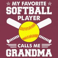 My Favorite Softball Player Calls Me Grandma Funny 16oz Travel Tumbler
