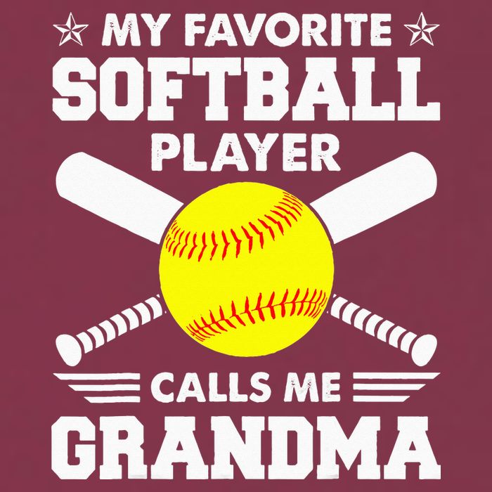 My Favorite Softball Player Calls Me Grandma Funny 16oz Travel Tumbler