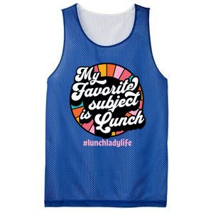 My Favorite Subject Is Lunch Funny Lunch Lady Cute Gift Mesh Reversible Basketball Jersey Tank