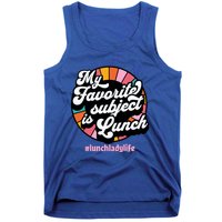 My Favorite Subject Is Lunch Funny Lunch Lady Cute Gift Tank Top