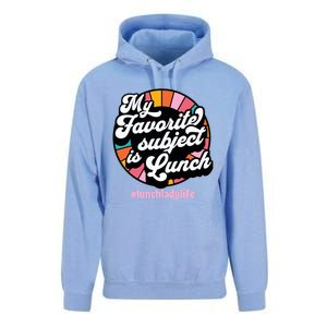 My Favorite Subject Is Lunch Funny Lunch Lady Cute Gift Unisex Surf Hoodie