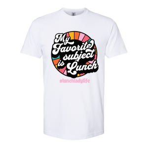 My Favorite Subject Is Lunch Funny Lunch Lady Cute Gift Softstyle CVC T-Shirt