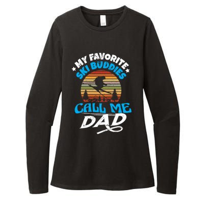 My Favorite Ski Buddies Call Me Dad Wintersport Snowboard Gift Womens CVC Long Sleeve Shirt