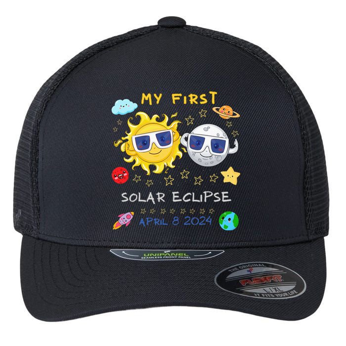 My First Solar Eclipse April 8 2024 Flexfit Unipanel Trucker Cap