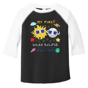 My First Solar Eclipse April 8 2024 Toddler Fine Jersey T-Shirt