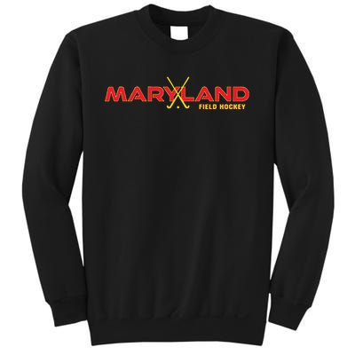 Marylander Fan State Of Maryland Field Hockey Sticks Graphic Sweatshirt