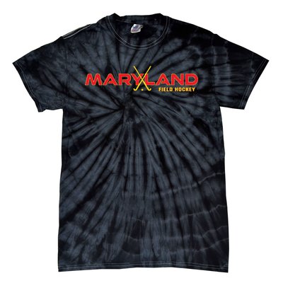 Marylander Fan State Of Maryland Field Hockey Sticks Graphic Tie-Dye T-Shirt