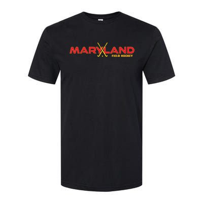 Marylander Fan State Of Maryland Field Hockey Sticks Graphic Softstyle CVC T-Shirt