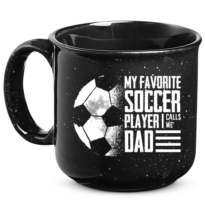 My Favorite Soccer Player Calls Me Dad Funny Soccer Great Gift 15oz Campfire Ceramic Mug