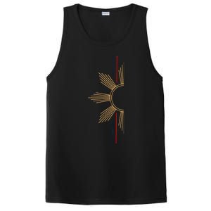 Minimalist Filipino Sun PosiCharge Competitor Tank