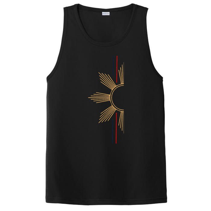 Minimalist Filipino Sun PosiCharge Competitor Tank