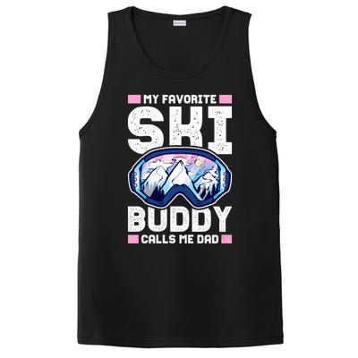 My Favorite Ski Buddy Calls Me Dad Great Gift PosiCharge Competitor Tank