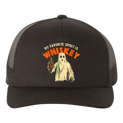 My Favorite Spirit Is Whiskey Funny Drinking Halloween Yupoong Adult 5-Panel Trucker Hat