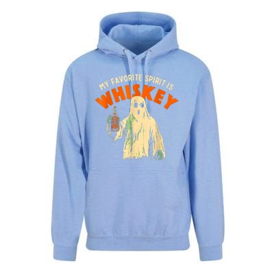 My Favorite Spirit Is Whiskey Funny Drinking Halloween Unisex Surf Hoodie