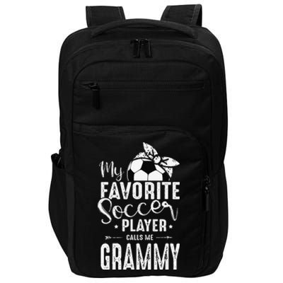 My Favorite Soccer Player Calls Me Grammy Impact Tech Backpack